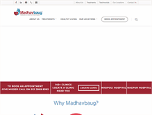 Tablet Screenshot of madhavbaug.org